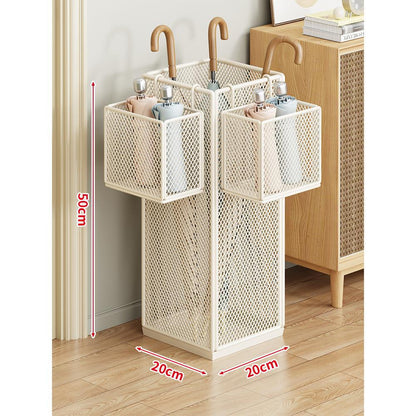 Umbrella Stand Ventilated Metal Mesh Compact Storage