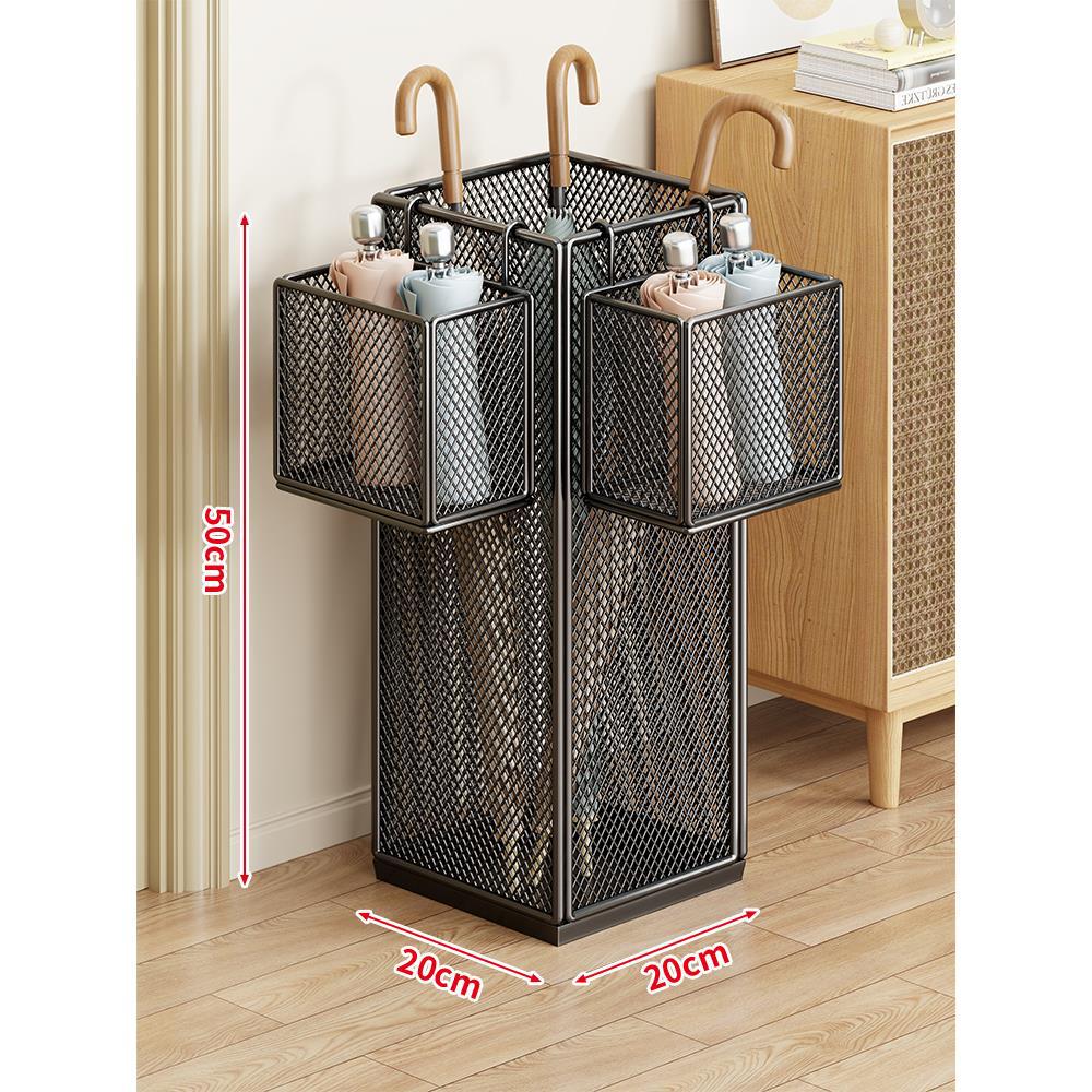 Umbrella Stand Ventilated Metal Mesh Compact Storage