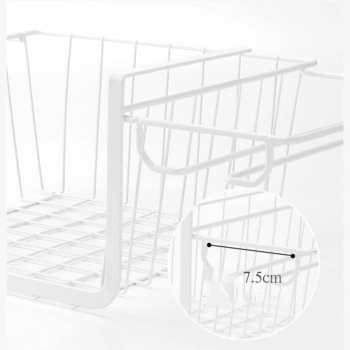 Under Cabinet Glass Rack Iron Space-Saving Storage