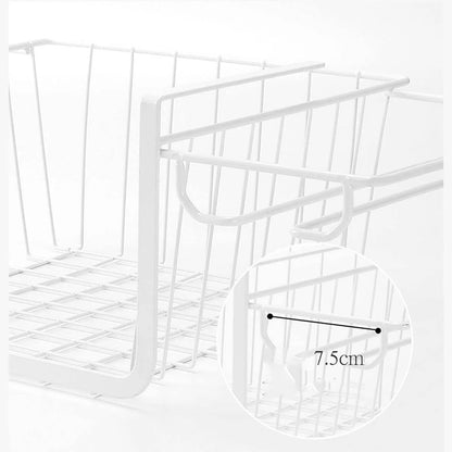 Under Cabinet Glass Rack Iron Space-Saving Storage