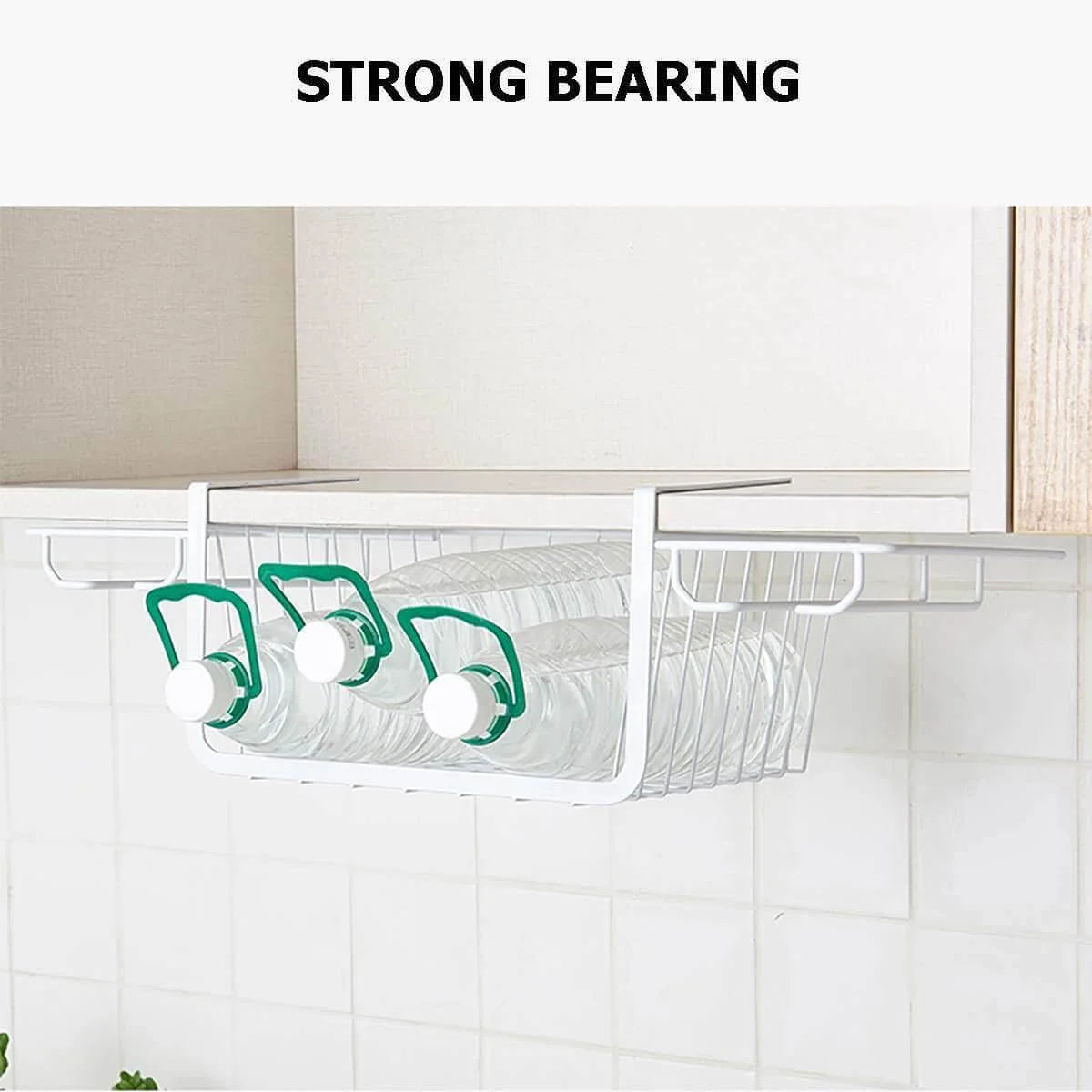 Under Cabinet Glass Rack Iron Space-Saving Storage