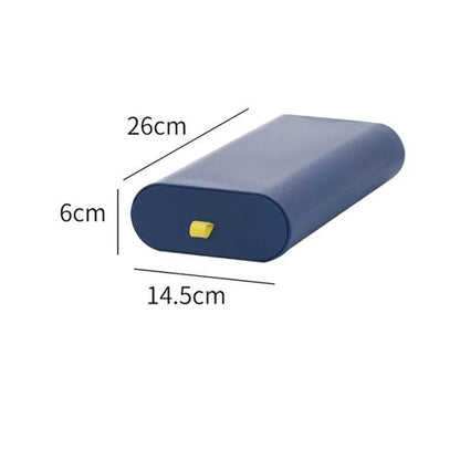 Under-Desk Storage Box Lidded Plastic Space-Saving