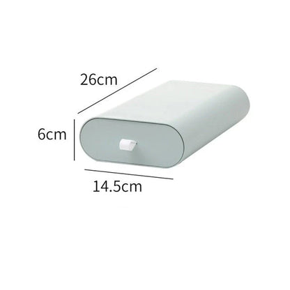 Under-Desk Storage Box Lidded Plastic Space-Saving