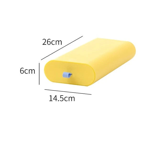 Under-Desk Storage Box Lidded Plastic Space-Saving