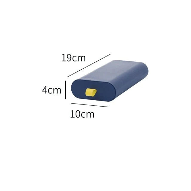 Under-Desk Storage Box Lidded Plastic Space-Saving
