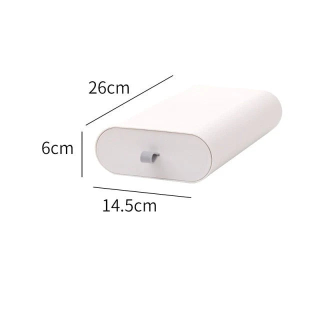 Under-Desk Storage Box Lidded Plastic Space-Saving