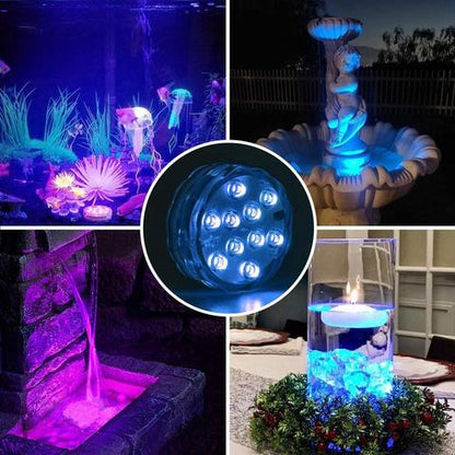 Underwater LED Lamp 16 Colors Four Modes IP68 Waterproof