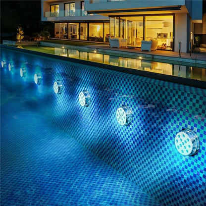 Underwater LED Lamp 16 Colors Four Modes IP68 Waterproof