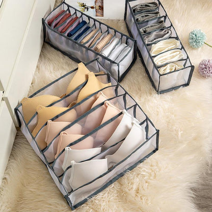 Underwear Drawer Organizer Compartmentalized Space-Saving