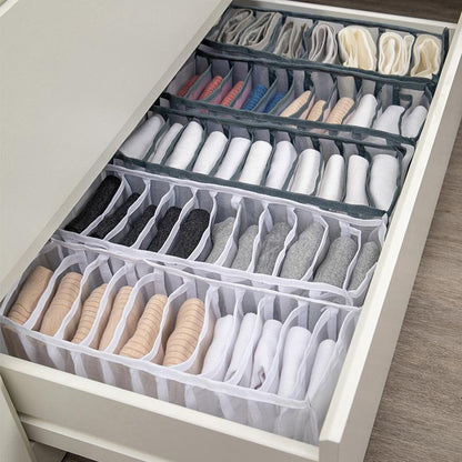 Underwear Drawer Organizer Compartmentalized Space-Saving