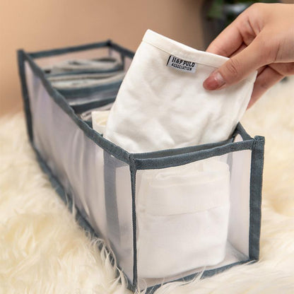 Underwear Drawer Organizer Compartmentalized Space-Saving