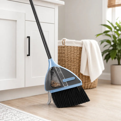 Vacuum Broom Cordless Pressure-Activated Nozzle USB Rechargeable