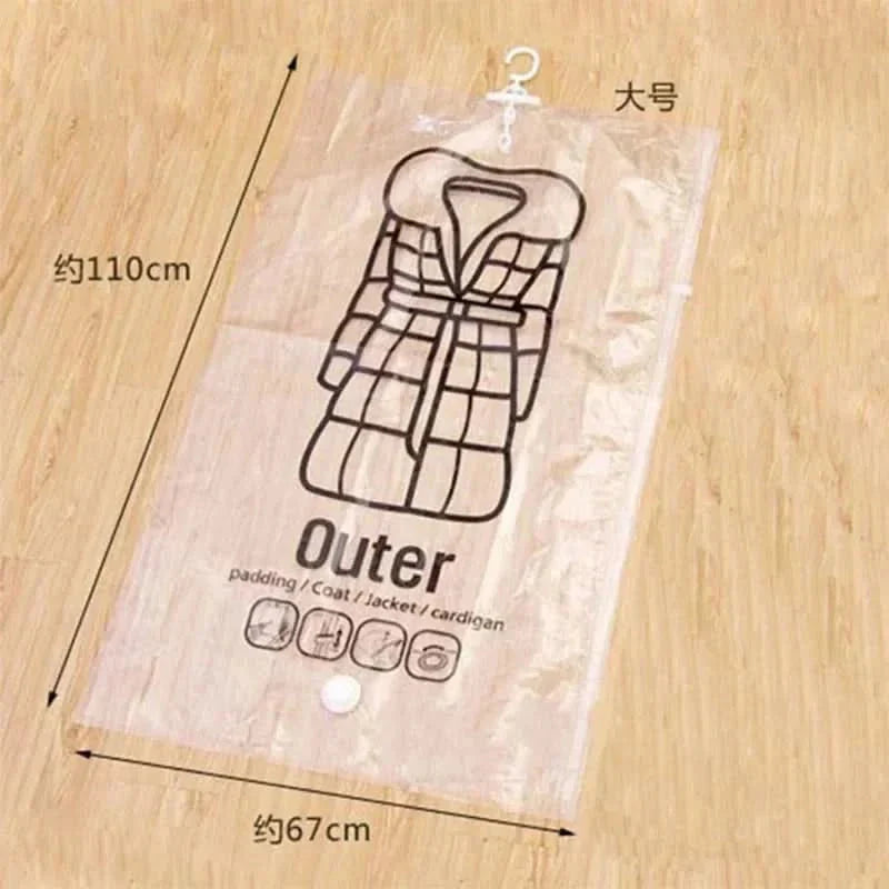 Vacuum Storage Bags Hanging Space-Saving Set of 3