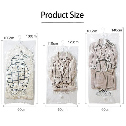 Vacuum Storage Bags Hanging Space-Saving Up to 80%