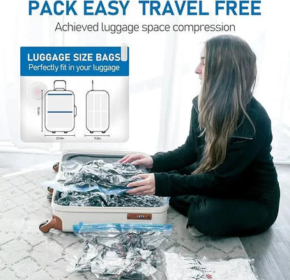 Vacuum Storage Bags Space-Saving Compression Set