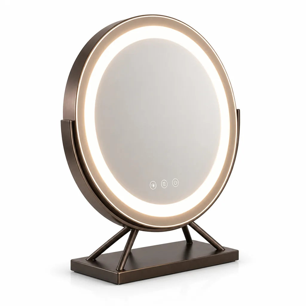 Vanity Mirror Dimmable LED 360° Rotation Detachable 15x Magnifier