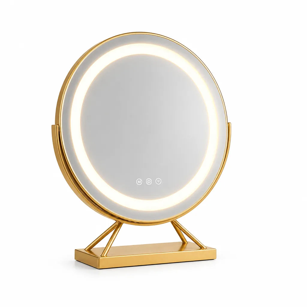 Vanity Mirror Dimmable LED 360° Rotation Detachable 15x Magnifier