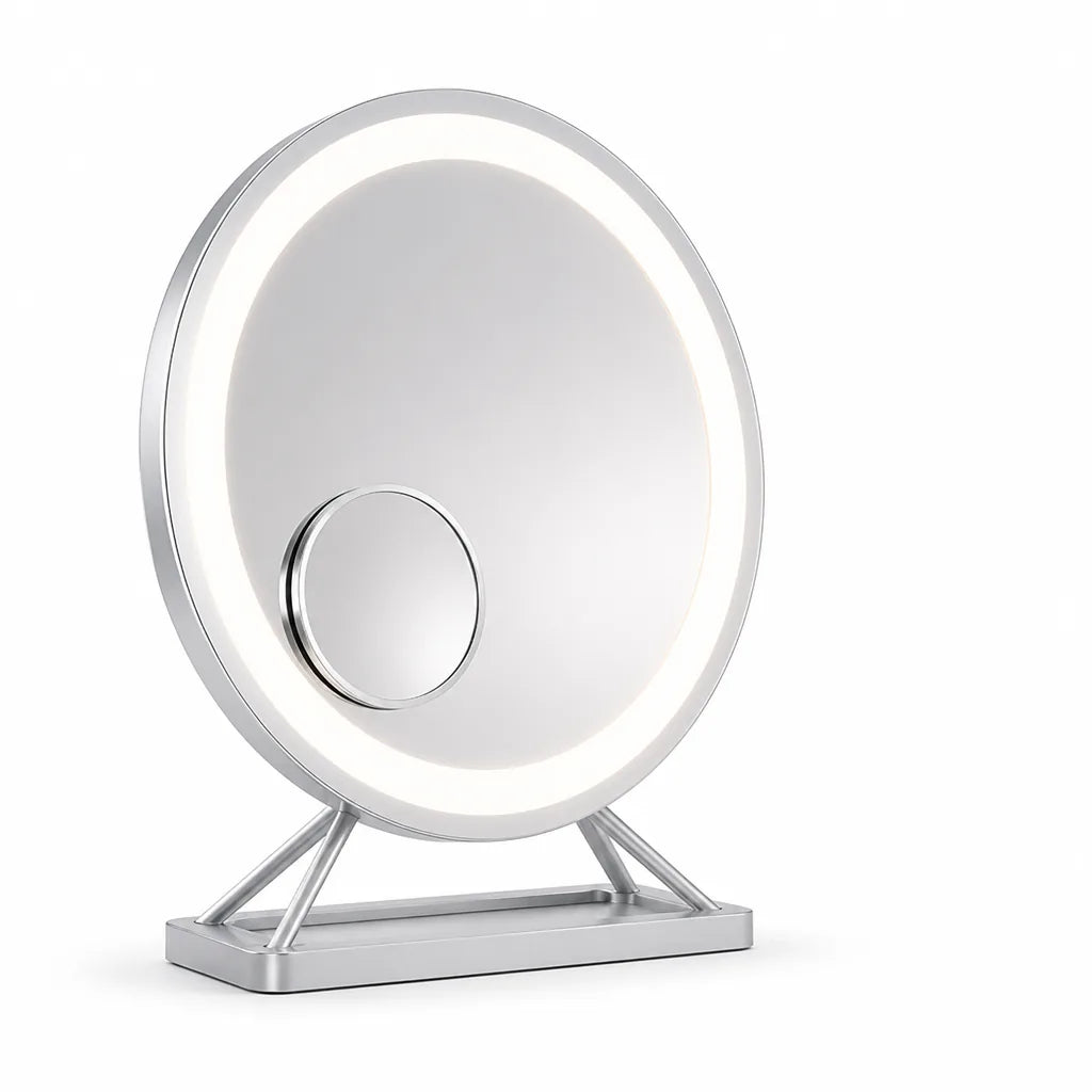 Vanity Mirror Dimmable LED 360° Rotation Detachable 15x Magnifier