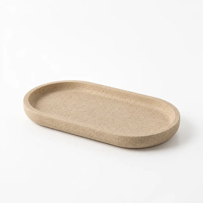 Vanity Tray Sandstone Minimalist Warm Beige