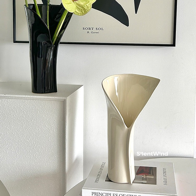 Vase Golf Shaped Sculptural Easy Care