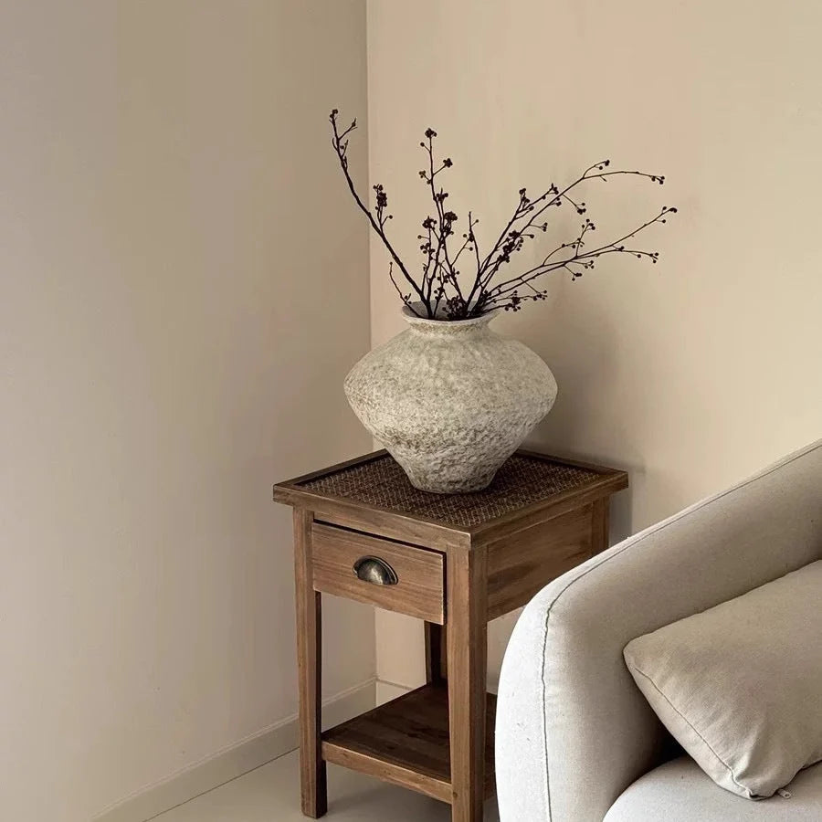 Vase Handcrafted Ceramic Stone Texture