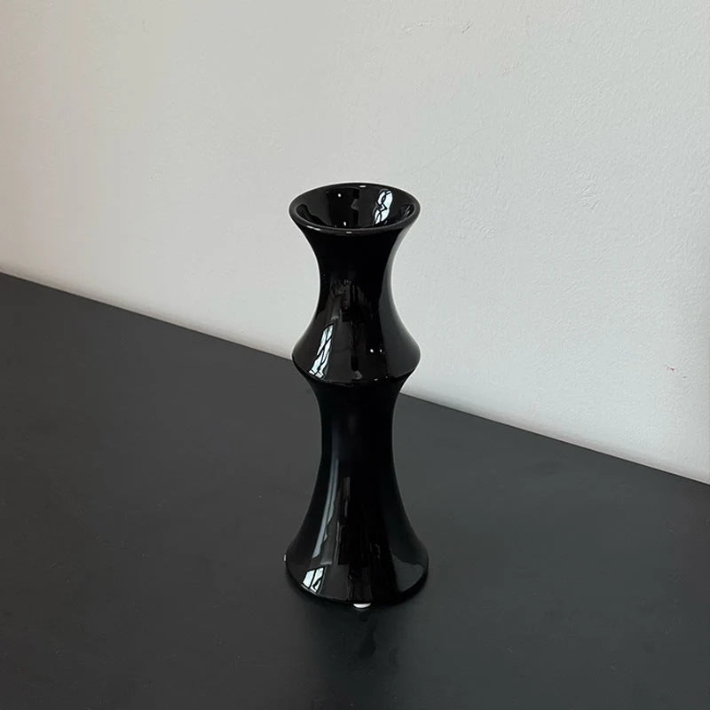 Vase Sculptural Ceramic Glossy Finish