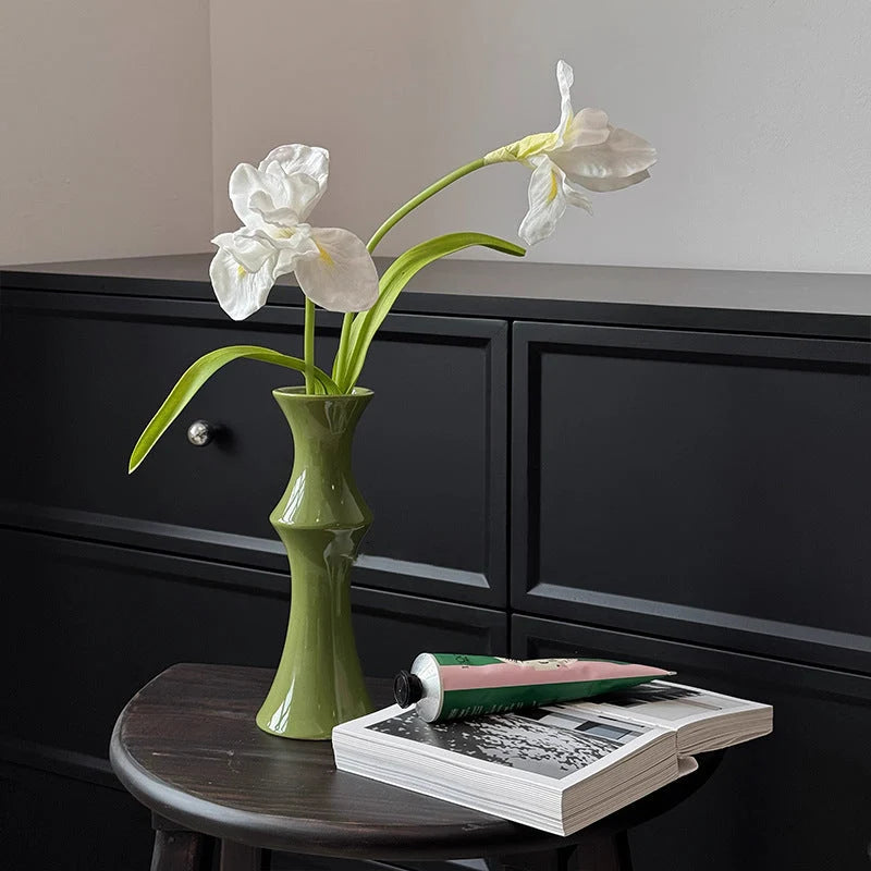 Vase Sculptural Ceramic Glossy Finish