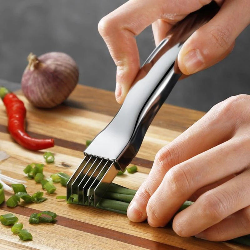 Vegetable Chopper Slicer Stainless Steel Multi-Shape Cutting