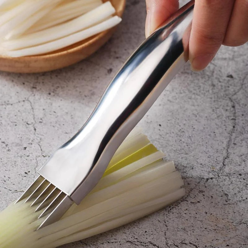 Vegetable Chopper Slicer Stainless Steel Multi-Shape Cutting
