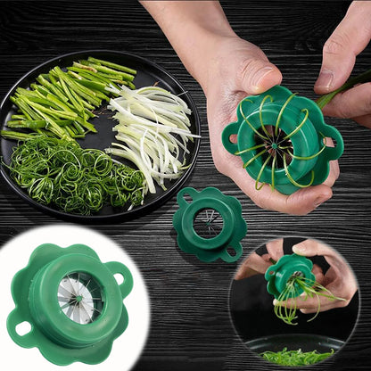 Vegetable Chopper Stainless Steel 12-Blade 2-Piece Set