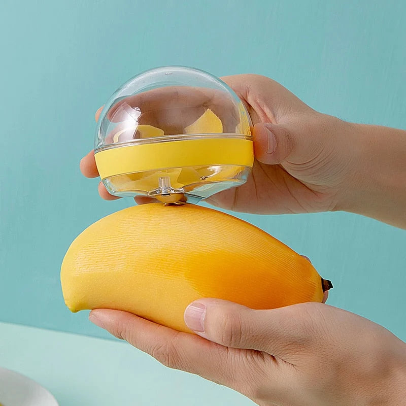 Vegetable Peeler Double Serrated Blades Built-In Scrap Container