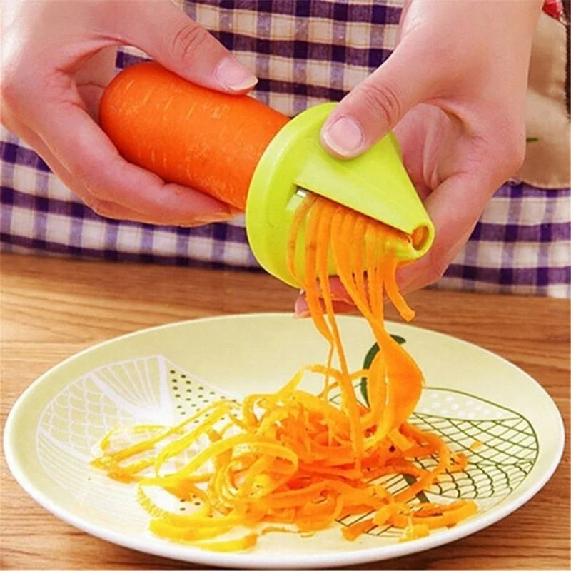 Vegetable Peeler Julienne & Spiral Cutter Stainless Steel Blades