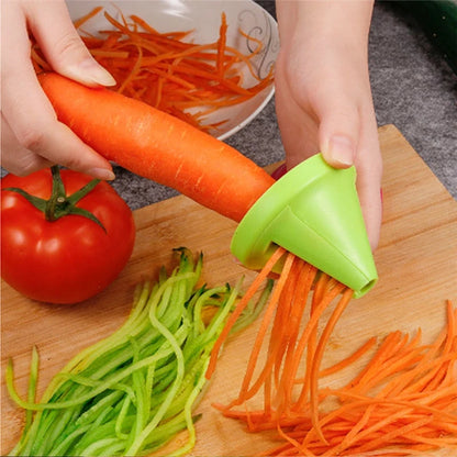 Vegetable Peeler Julienne & Spiral Cutter Stainless Steel Blades
