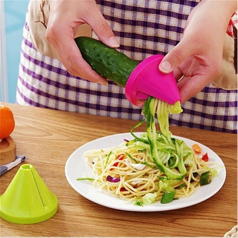 Vegetable Peeler Julienne & Spiral Cutter Stainless Steel Blades