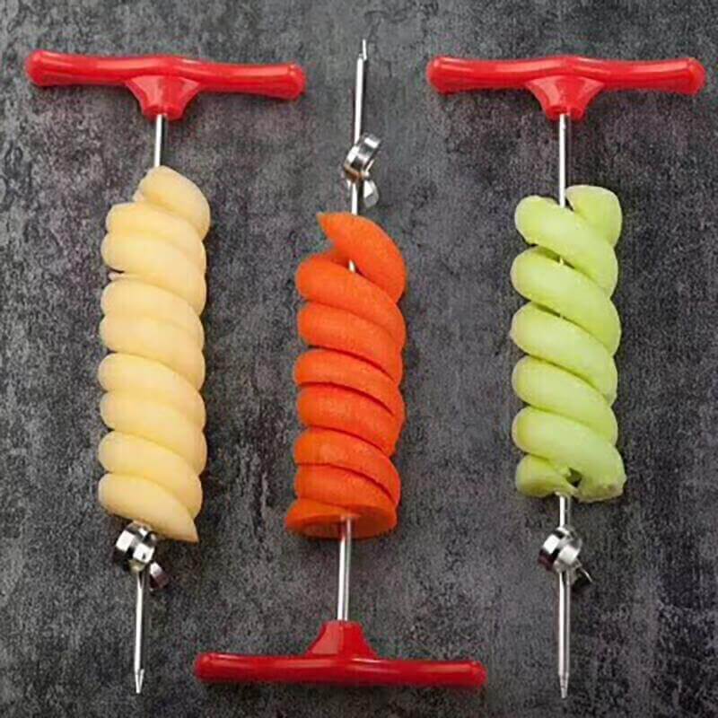 Vegetable Spiralizer Stainless Steel Manual Rotary Cutter