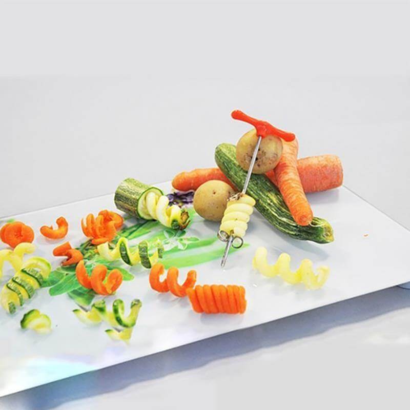Vegetable Spiralizer Stainless Steel Manual Rotary Cutter