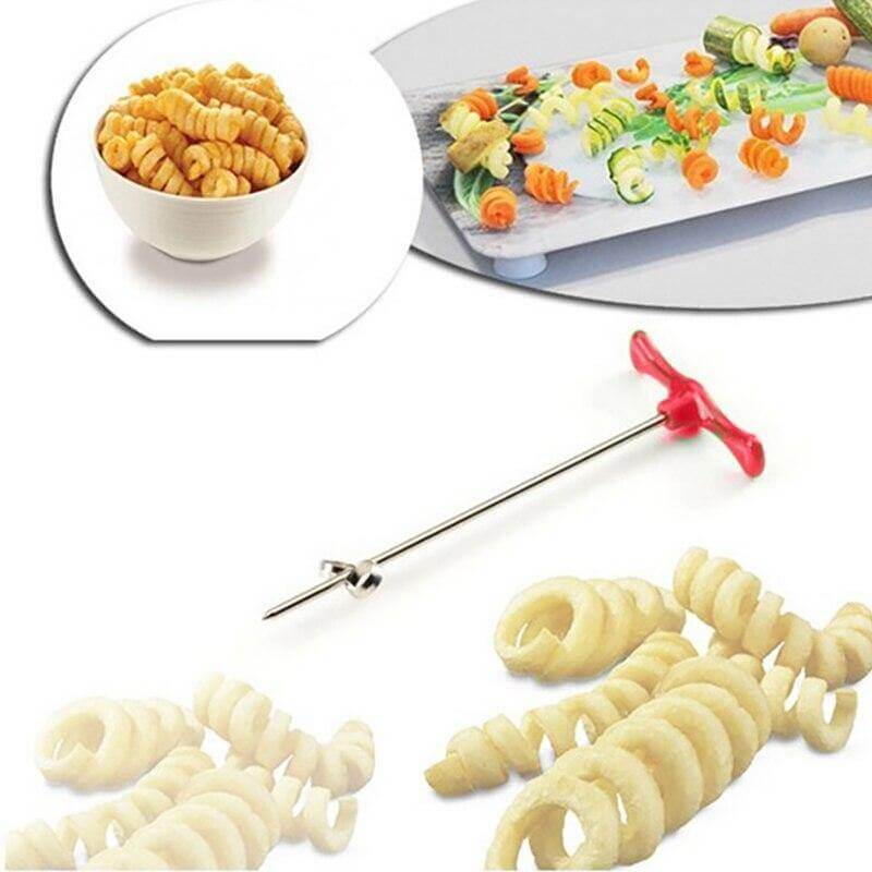 Vegetable Spiralizer Stainless Steel Manual Rotary Cutter