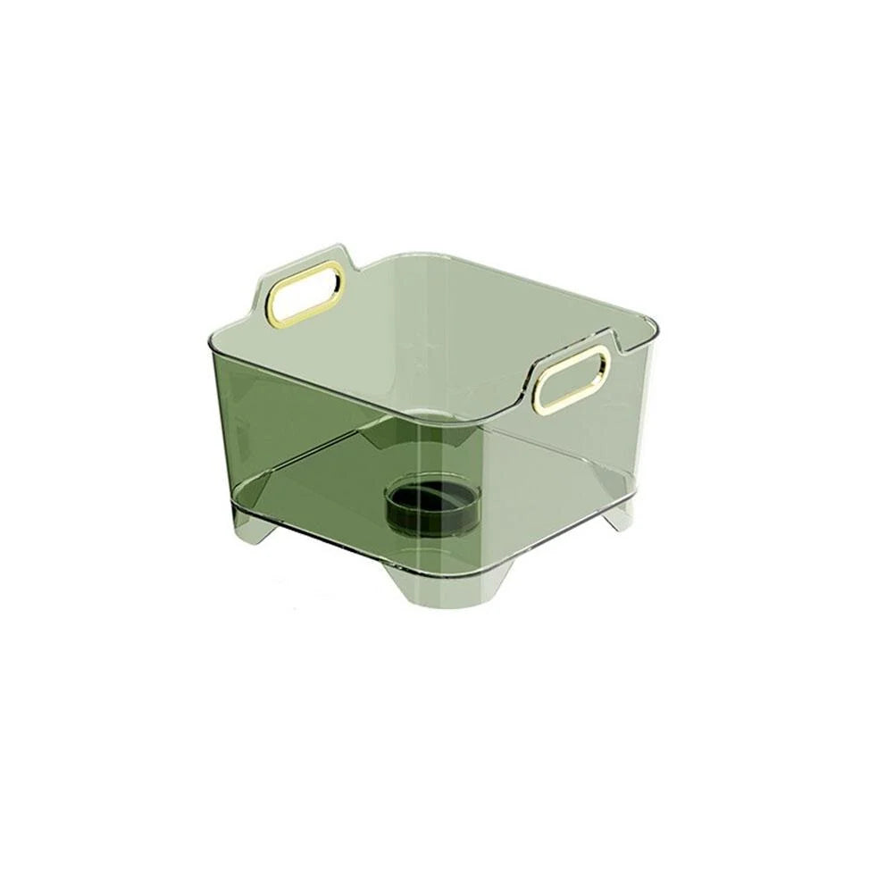 Vegetable Washing Basket Stackable Quick-Drain Plastic Sieve