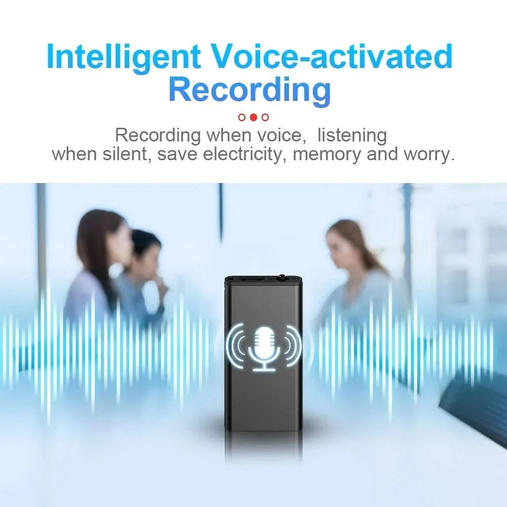 Voice Recorder Voice-Activated Recording 32GB Storage 50-Hour Battery Life