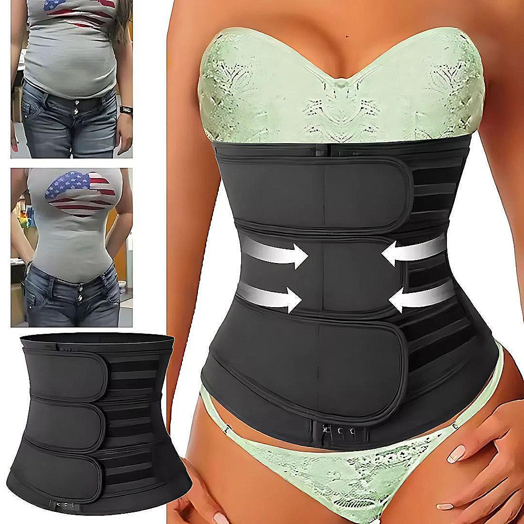 Waist Trainer Belt Breathable Neoprene Triple Compression Core Support
