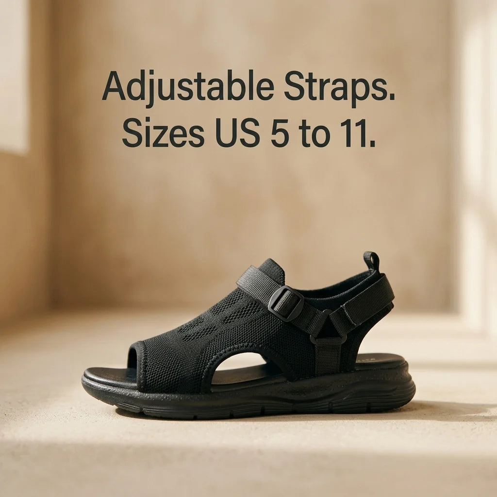 Walking Sandals Adjustable Straps Cushioned Arch Support