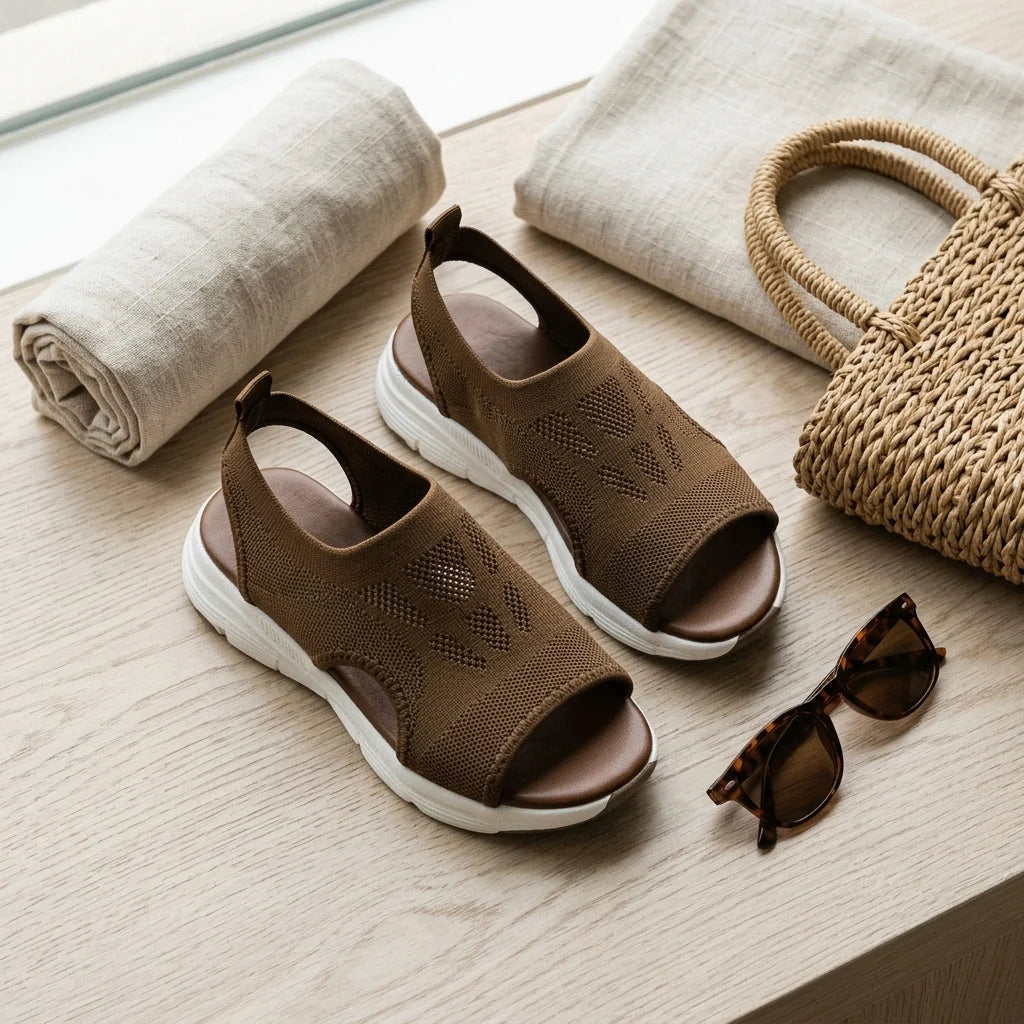 Walking Sandals Adjustable Straps Cushioned Arch Support