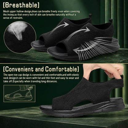 Walking Sandals Adjustable Straps Cushioned Arch Support