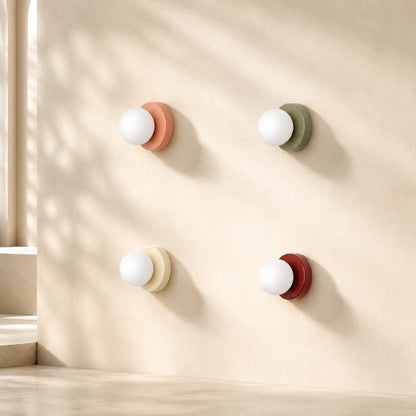 Wall & Ceiling Light Frosted Glass Dual Mount LED Included