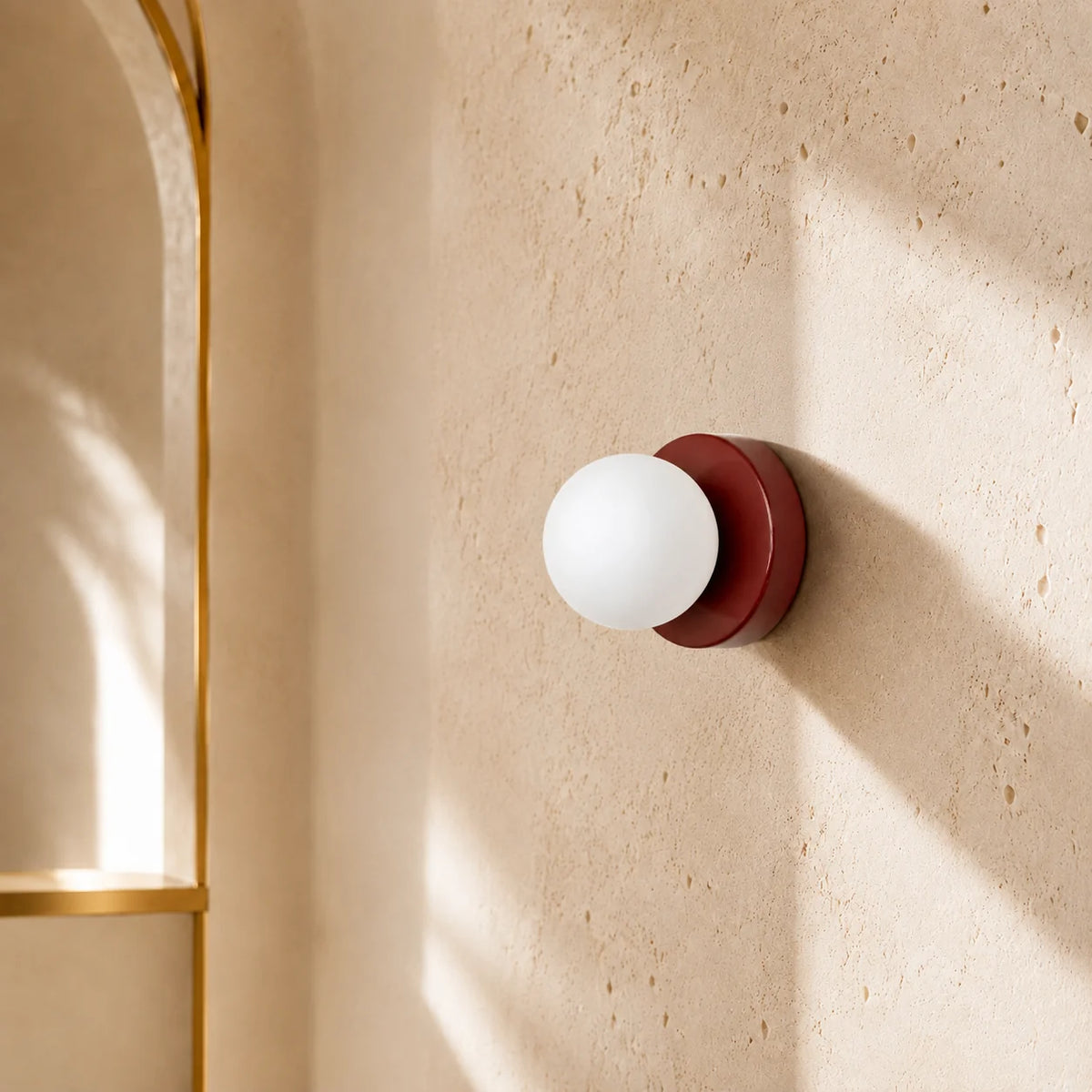 Wall & Ceiling Light Frosted Glass Dual Mount LED Included