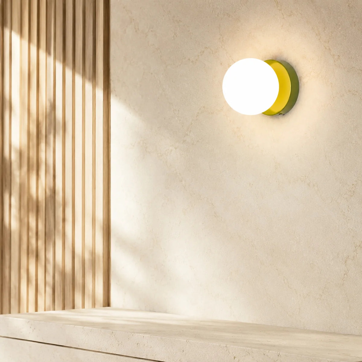 Wall & Ceiling Light Frosted Glass Dual Mount LED Included