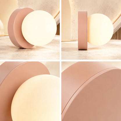 Wall & Ceiling Light Frosted Glass Dual Mount LED Included