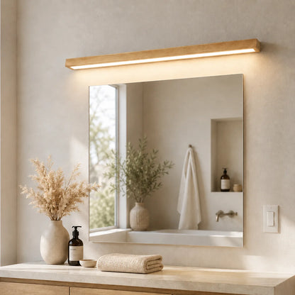 Wall & Ceiling Light Pine Wood Three-Color LED