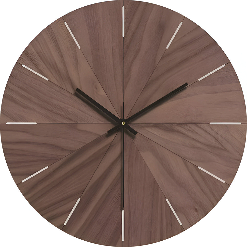 Wall Clock Silent Minimalist Solid Wood 30cm
