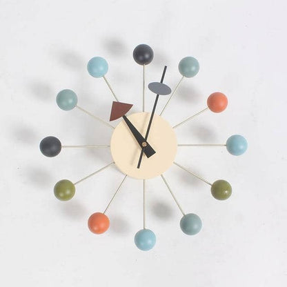 Wall Clock Silent Quartz 3D Minimalist Wood Accents